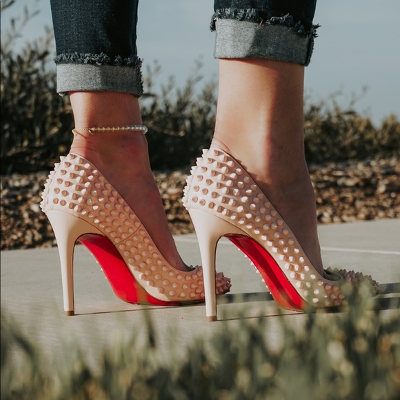 Christian Louboutin Shoes - Christian Louboutin Spiked Pigalle in pink!
